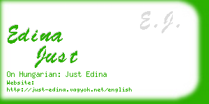 edina just business card